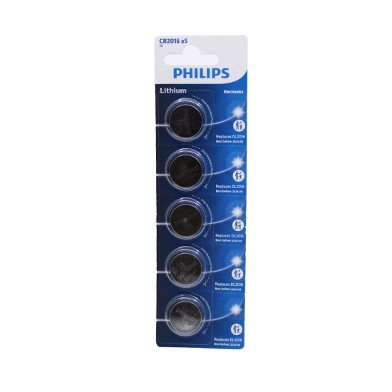 PILHA DE CÉLULA BOTÃO ALCALINA PHILIPS CR2016